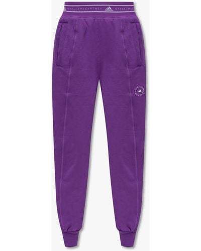 adidas By Stella McCartney Adidas Stella Mccartney Joggers With Logo - Purple