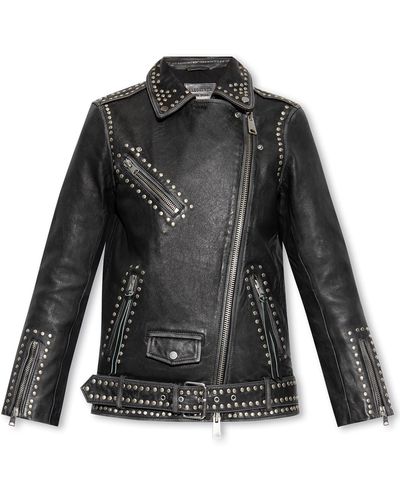 AllSaints 'billie' Leather Jacket - Black