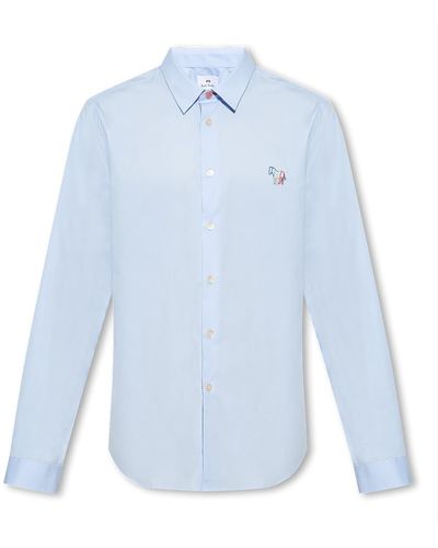 PS by Paul Smith Cotton Shirt - Blue