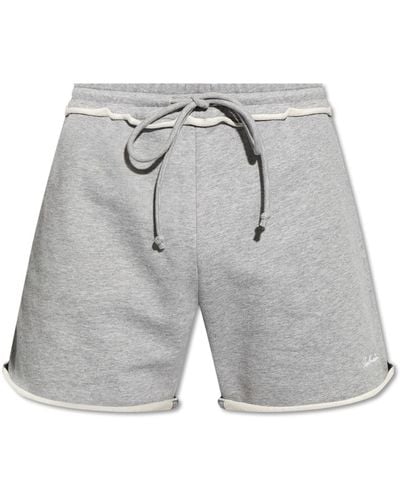 Balmain Shorts With Logo, - Grey