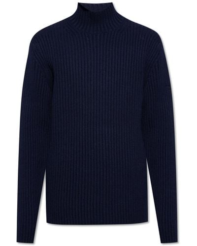 Norse Projects Wool Turtleneck Sweater - Blue