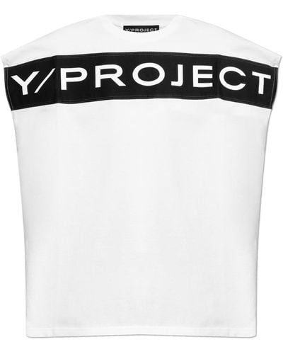 Y. Project Sleeveless T-shirt, - Black