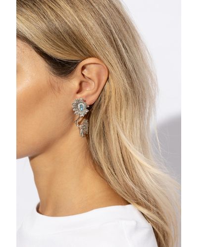 Marni Daisy Motif Earrings - Natural