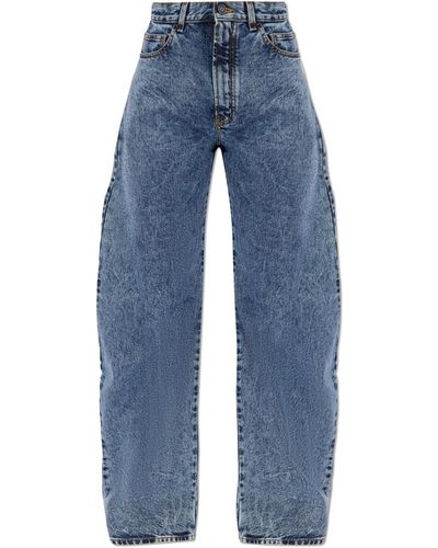 Alaïa High-waisted Jeans, - Blue