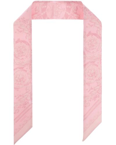 Versace Silk Neckerchief - Pink