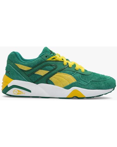 PUMA The Mascot R698 Super Trainers Evergreen / Sun Ray