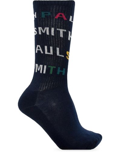 PS by Paul Smith Branded Socks, - Blue