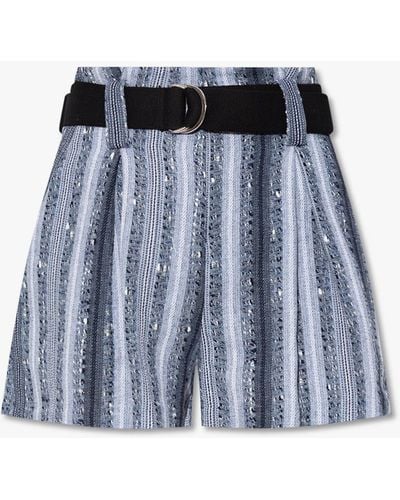 IRO High-Waisted Shorts - Blue