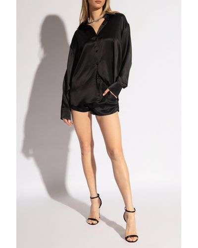 Alexander Wang Silk Shirt, - Black