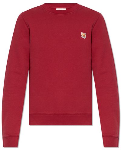 Maison Kitsuné Sweatshirt With Logo, - Red