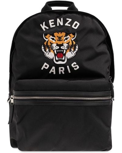KENZO Backpack With Logo, - Black