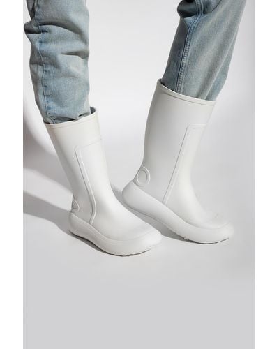 Ferragamo Rain Boots With Logo - White
