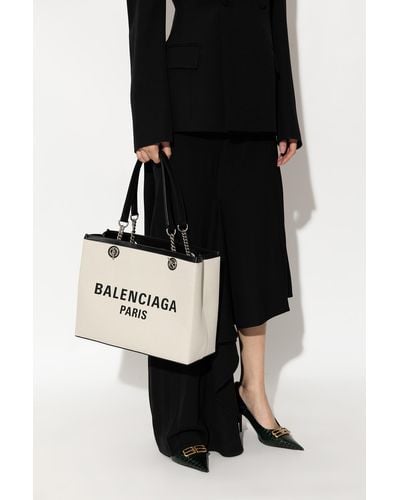 Balenciaga ‘Duty Free Medium’ Shopper Bag - Black