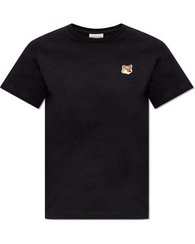 Maison Kitsuné T-shirt With Logo, - Black