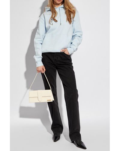 Jacquemus 'brode' Hoodie With Logo, - Blue