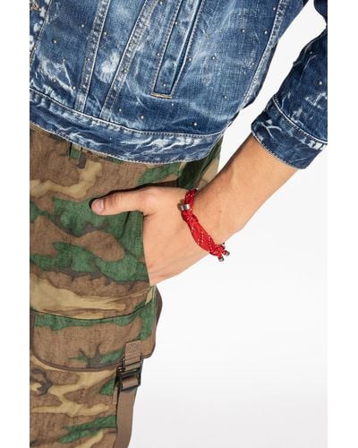 DSquared² 64th Rope Bracelet - Red