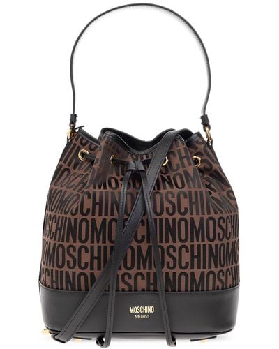 Moschino Bucket Shoulder Bag - Brown