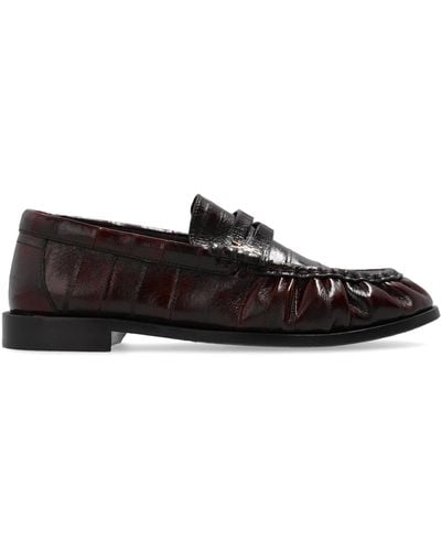 Saint Laurent Leather Shoes `le Loafer`, - Black