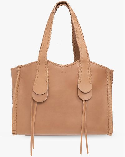 Chloé ‘Mony Large’ Shopper Bag - Natural