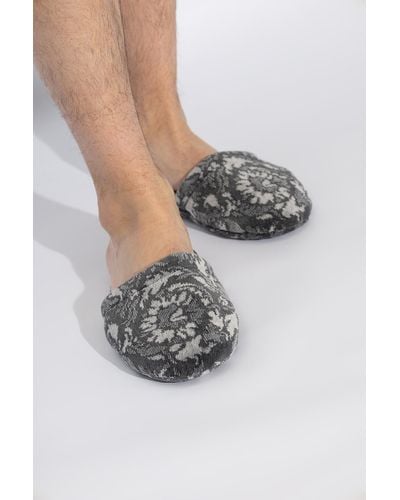 Versace Cotton Slippers, ' - Gray