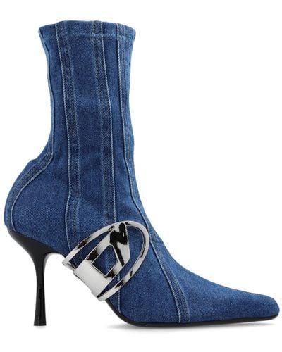 DIESEL ‘D-Eclipse Bt’ Heeled Ankle Boots - Blue