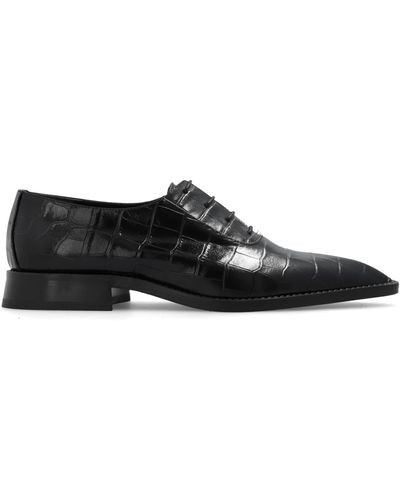 Victoria Beckham Leather Derby Shoes - Black