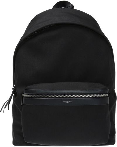 Saint Laurent 'city' Backpack, - Black
