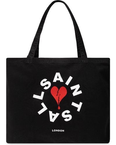 AllSaints 'tierra' Shopper Bag, - Black