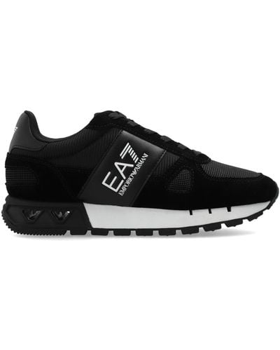 EA7 Sports Shoes With Logo, - Black