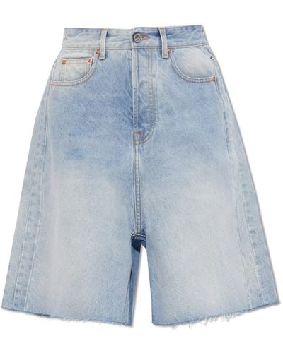 Vetements Denim Shorts, - Blue