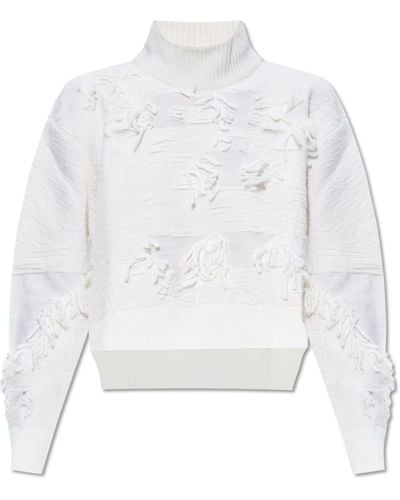 Iceberg Fringed Sweater - White