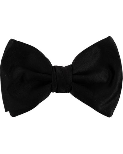 Giorgio Armani Silk Bow Tie, - Black