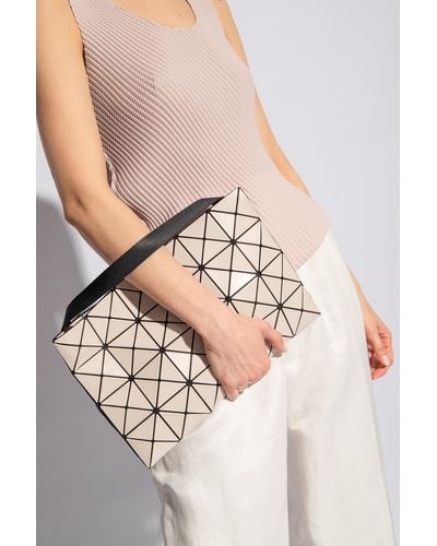 Bao Bao Issey Miyake Shoulder Bag With Geometrical Pattern, - Natural