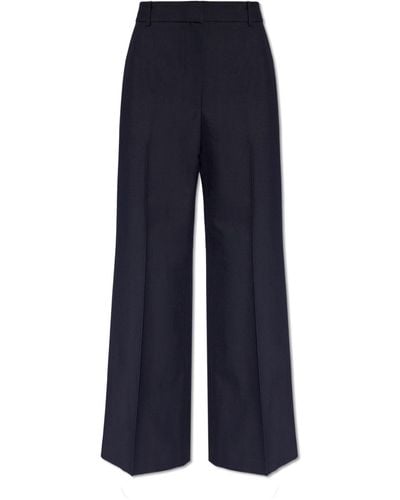 Theory High-Waisted Creased Trousers - Blue