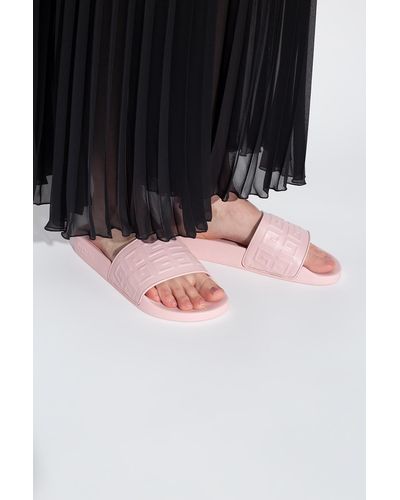 Givenchy Slides With Logo - Pink