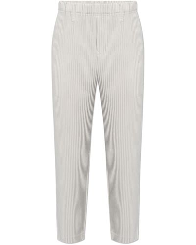 Homme Plissé Issey Miyake Pleated Trousers By , - Grey