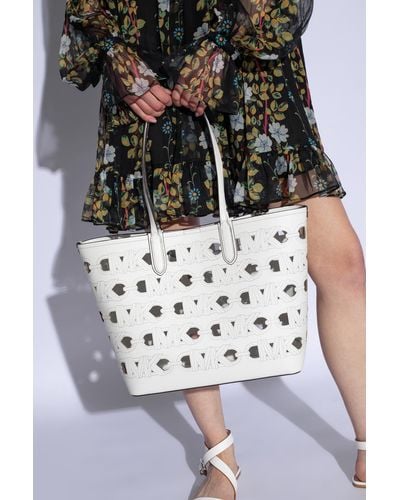 MICHAEL Michael Kors 'eliza' Shopper Bag, - White