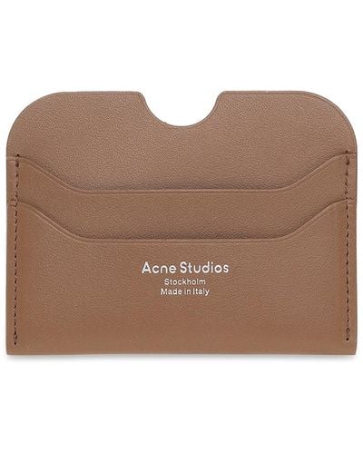 Acne Studios Card Case, - Brown
