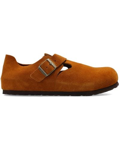 Birkenstock 'london Bs' Suede Shoes, - Brown
