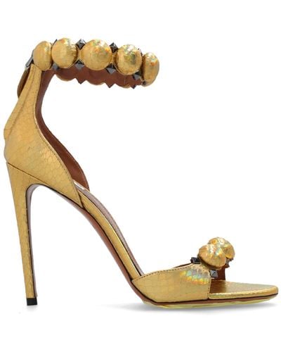 Alaïa ‘La Bombe’ Heeled Sandals - Metallic