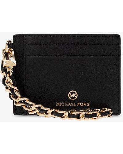 MICHAEL Michael Kors Leather Card Case - Black