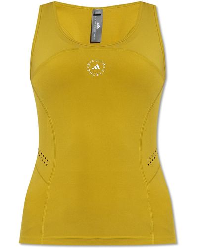 adidas By Stella McCartney Sports Top With Logo, - Yellow