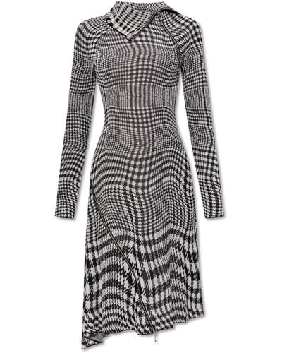 Burberry Turtleneck Dress, ' - Grey