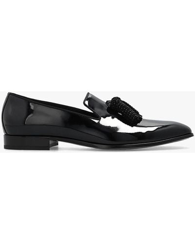 Jimmy Choo ‘Foxley’ Leather Shoes - Black