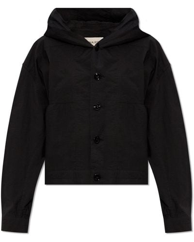 Lemaire Hooded Jacket, - Black