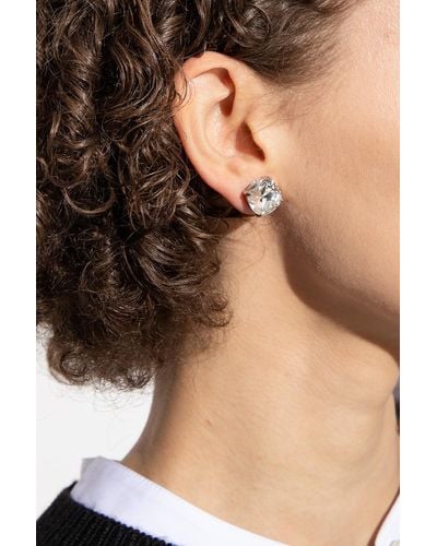 Kate Spade Crystal Earrings - Brown