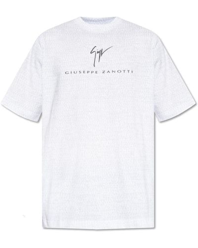 Giuseppe Zanotti T-shirt With Logo, - White