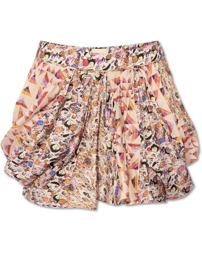 Isabel Marant Patterned Skirt 'lovia', - Pink
