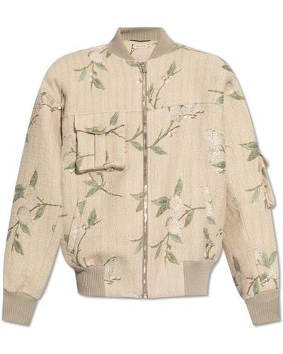 The Mannei 'le Mans' Bomber Jacket, - Natural