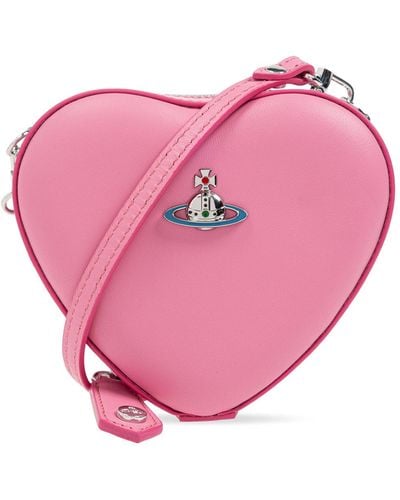 Vivienne Westwood 'heart Mini' Shoulder Bag, - Pink